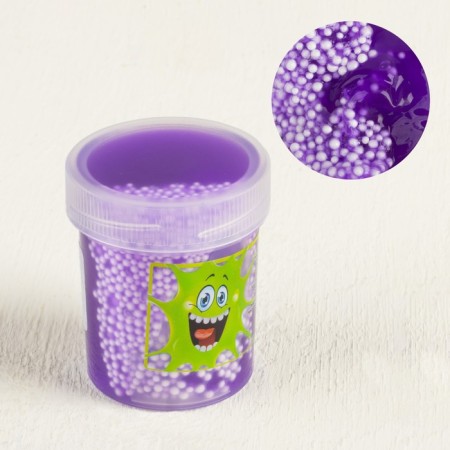 Slime "Plus" purple, container with balls, 40 g-1