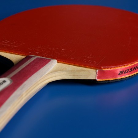 Boshika Advanced 2*table tennis racket, for lovers, Double Fish 815 1.5 mm lining, conical handle-8