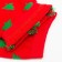 Women's socks "Christmas trees" color red, size 23-25