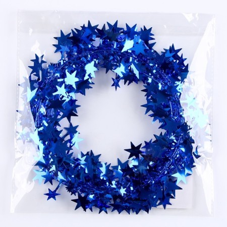 Wire for crafts and decor "Star" length - 5 meters, blue color-4