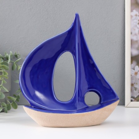 Souvenir Ceramics "Big Saisen" Sand-blue 22.5x8.5x25.3 cm