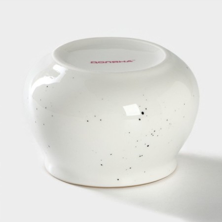 Porcelain sugar tower with a spoonful of Milky Way, 330 ml, white color in specking-4