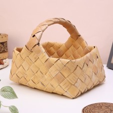 Alyonka basket, wicker, 22x16x10/22 cm, birch bark