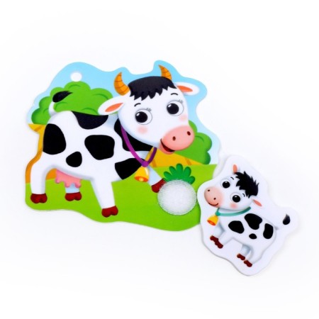 Velcro game "Fun Velcro. Cubs and mothers "-4