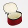 Cosmetic bag with a lightning, with a lining, burgundy color