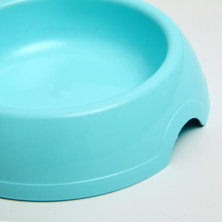 A bowl for cats and dogs 200 ml, 14.5 x 3 cm, blue-2