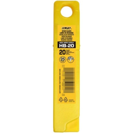 Blade for knives OLFA OL-HB-20, 25 mm, 20 pcs.-1