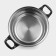 A stainless steel pan of the Black Night, 2.2 l, with a lid,
