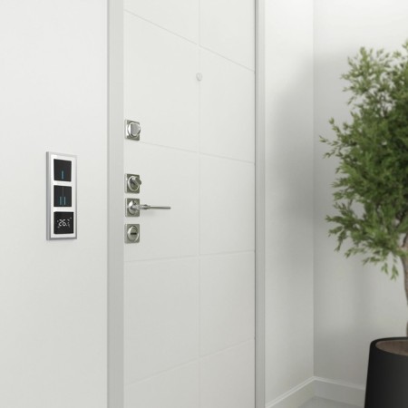 Frame W0032850, 3 Baguette sockets, white-2