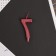 Candle for the cake, number "7", red.