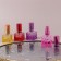 Relief -glass glass bottle, with a sprayer, 8 ml, color mix