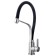 Fashun A54012-7 kitchen mixer, single-leaf, flexible spout, stainless steel, black