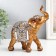 Souvenir Polystone "Elephant - Popon with patterns and amber" 14.5x7x16.5 cm