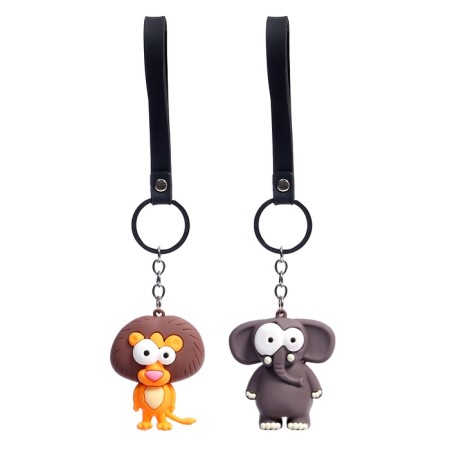 Game set Funny Box "Beasts": keychain, stickers, card-1