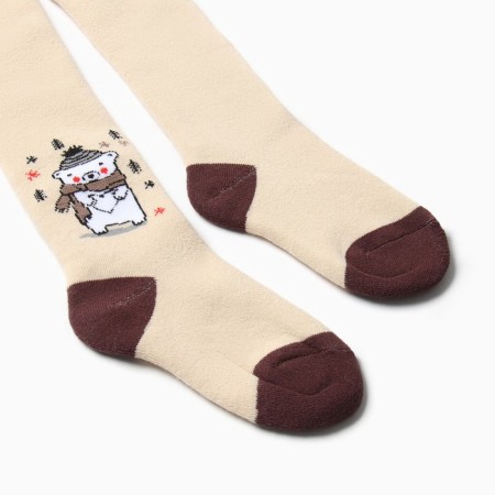 Pantyhose baby terry, milk color, height 98-104 cm-1