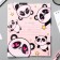 Panda notebook cover, 34.7 x 21.1 cm