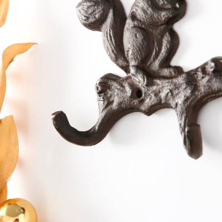 Hooks decorative cast iron "squirrels" 34.5x3x14 cm-2