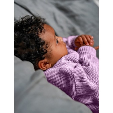 Sweater Knitted Children's Amarobaby Pure Love Buddy, height 68 cm, lilac color-4