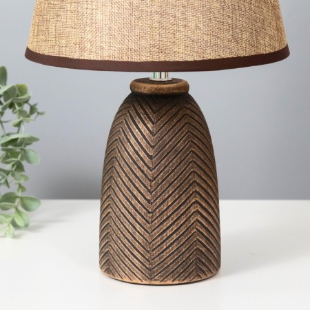 Table lamp "Diana" E14 40W Black with a golden patina 22x22x35 cm Risalux-4
