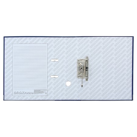 A4, 70 mm, Erichkrause, Standard, Bumvinyl, with label on the spine, lower metal knant, blue-4