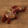 Souvenir Polystone "Elephant in the Golden Popone" 5x6.5x2.5 cm