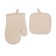 Set of kitchen Ethel, col. Beige: mittens-seging 18x26 cm, take 18x18 cm