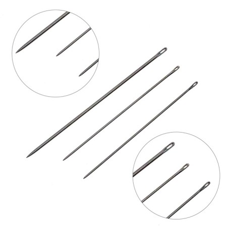 Manual needles Black Sharps, No. 5-10, Black, 20 pcs