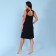 Night shirt female, black color, size 44