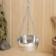 Grass and Himalayan salt bowl suspended with a dispenser d = 12cm, v = 0.4l