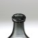 Vase for flowers bottle "Surmna" from transparent gray glass 29 x 16 x 16 cm