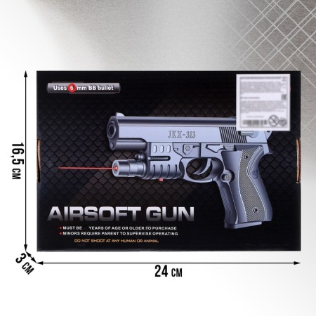 Agent 313 pistol, shoots bullets, 6 mm-4