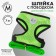 Drinking harness with a leash and reflective patch, M, Osh 33, OG 32-43, Green