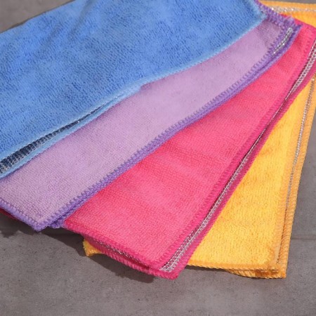 Microfiber napkin of complex contaminants of the share, metal abrasive, color mix-4