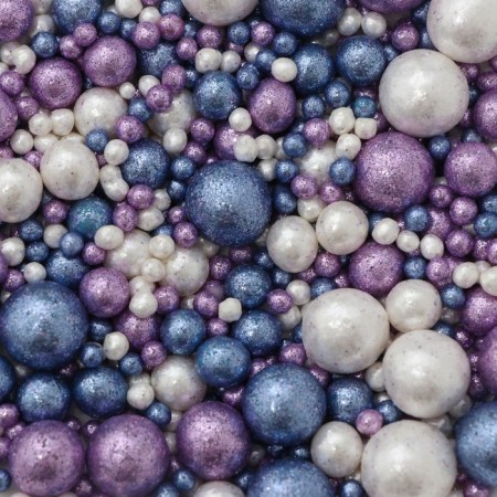 Confectionery Sprinking "Brill": Snow White, Violet, Blue, 50 g-2