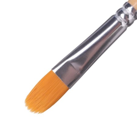 Synthetics Brush oval ZHK Sonnet No. 10, two -color (short handle with varnish coating)-1