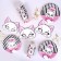 A set of paper dishes with masks "cat": 6 plates, 6 glasses, 6 masks