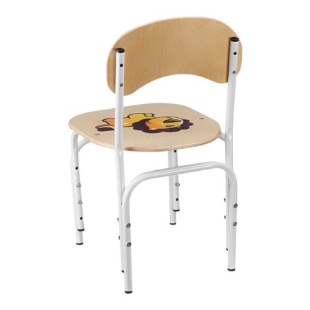 Children's adjustable yashka gr.1-3 with a lion pattern, cream white-2