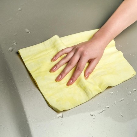 Wiper suede Torso 43 × 32 cm in a tube, yellow-2