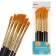 System of brushes synthetics are flat 6 pieces (No. 2,4,6,8,10,12), beveled, in a blister