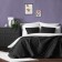 Cover with pillowcases "Kim", size 230x250 cm, black color
