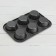 The form for baking the share "Jacqueline. Circle ", 31.6 × 21.8 × 3.5 cm, 6 cells, anti -stick coating, black color