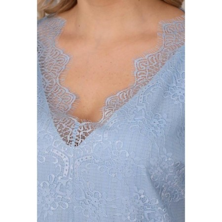 Women's dress, size 52, blue color-8