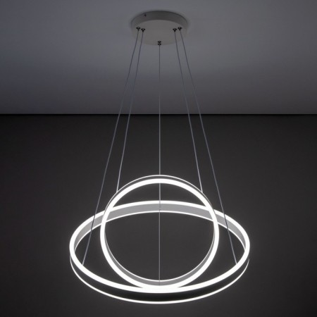 Suspended Citilux “duet” CL719640, 60x60x17 cm, 1x108W, LED, white color-12