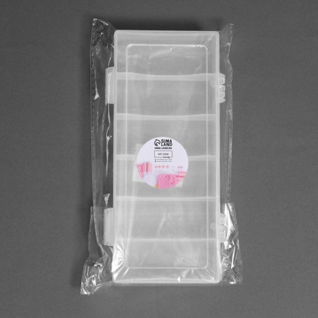 Organizer for threads, 6 departments, 19.5 × 9.5 × 3.3 cm, the color is transparent-2