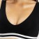 Feminine bustier, black color, size 46 (m)