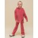 Sweatshirt for girls, height 98 cm, red color