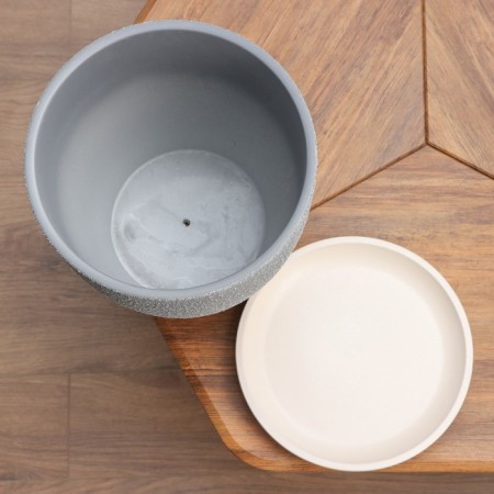 Flower pot "Savannae gray bud No. 7", 13 l-3