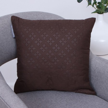 Pillow ST- standard 50x50cm, chocolate, polyester, PE 100%