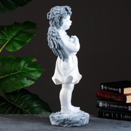 Figure "Angel with a wreath" Antique 48x23x20cm-1