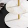 Magistro Marble marble dish, 2-tier, d = 25/30 × 33 cm, white color